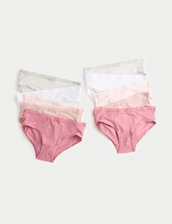 10 Pack Cotton with Stretch Knickers (2-14 Yrs)