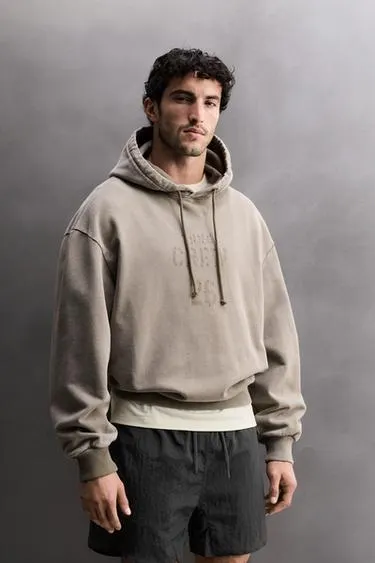 FADED RELAXED FIT TRAINING HOODIE