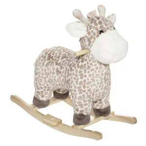 Girafe à bascule pour enfant - Beige