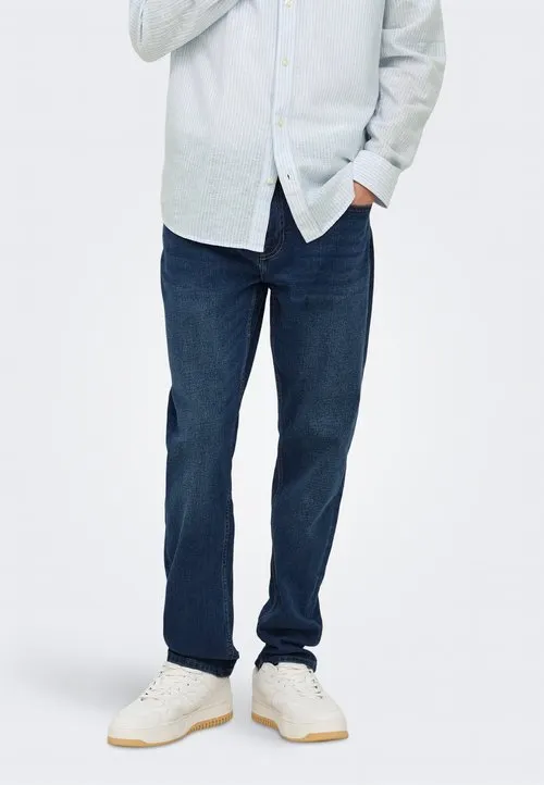 ONSWEFT - Straight leg-jeans - dark blue denim