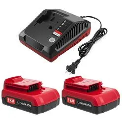 Great Choice Products Advtronics 2 Packs 18V Lithium Pc18Blx Battery And Pcxmvc Char...