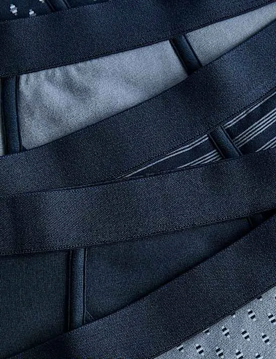 5er-Pack Shorts mit Baumwollanteil und Stretch mit geometrischem Muster