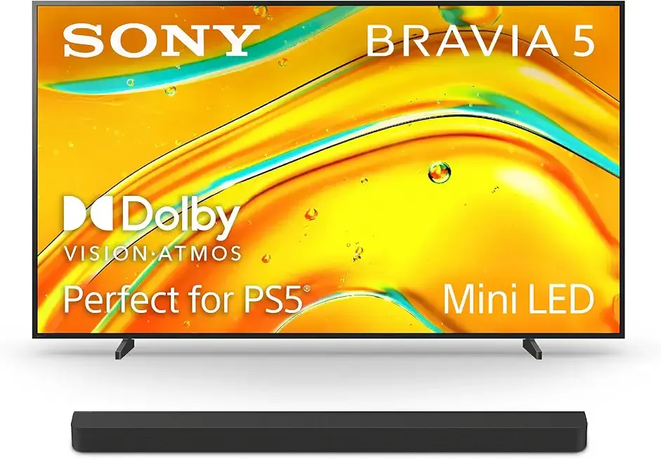 Sony BRAVIA 98-Inch 4K Mini LED Smart TV (K-98XR50, 2025) & BRAVIA Theater Bar 8 11-Speaker Soundbar with 360 Spatial Sound (HT-A8000)