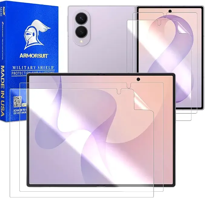 ArmorSuit 2+2 Pack for Samsung Galaxy Z Fold 8 Screen Protector Case Friendly MilitaryShield HD Clear Film - Made in USA