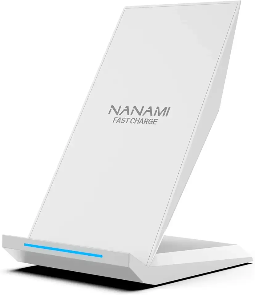 NANAMI Fast Wireless Charger - Charging Stand 7.5W Compatible with iPhone 17/17 Pro/17 Pro Max/16/15/14/13/12, 10W Phone Charger Dock for Samsung Galaxy S26/S26+/S25/S24/S24 Ultra//S23/S22/21