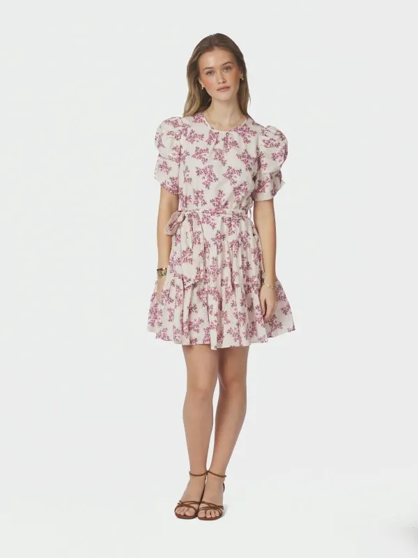 Annitas Starling Flower Dress Fuchsia