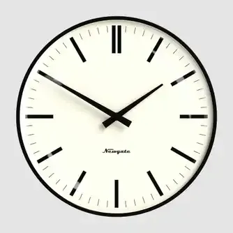 Newgate Radio City Wall Clock Matte Black