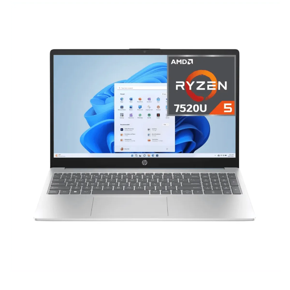 HP Laptop Ryzen 5 7520U 16GB RAM SSD 512GB Pantalla 15.6” Windows 11