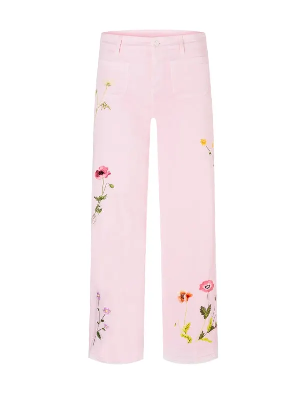 Tess pocket cropped Petal Rose