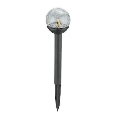 180 -Lumens Black Warm White Solar LED Flood light