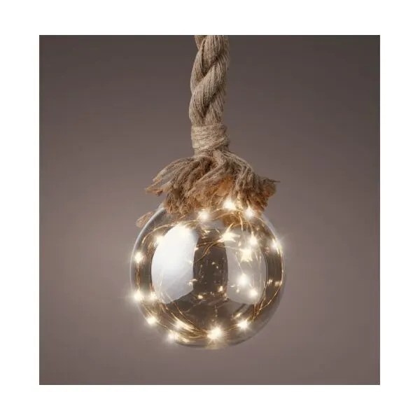 Lumineo 480357 Micro Led Bal Touw Ø14 cm Batt.