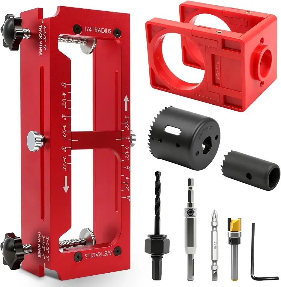Door Hinge Jig and Door Lock Installation Kit, Router Templates