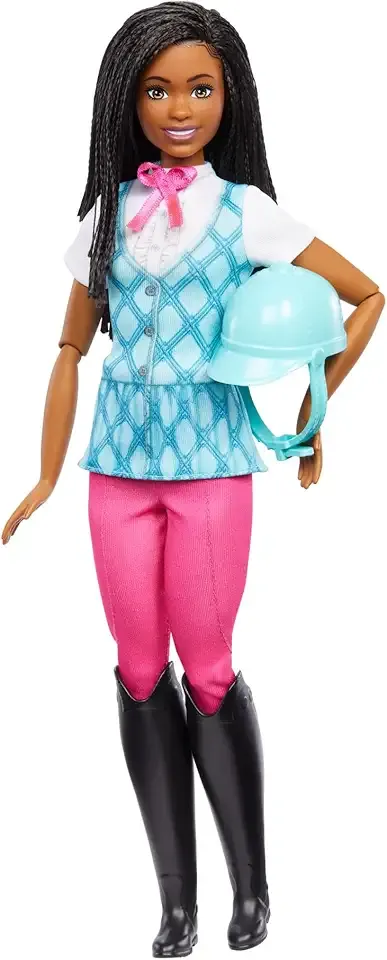 “Brooklyn” Doll & Accessories from Barbie Mysteries: The Great Horse Chase, Includes Fashion Doll, Removable Riding Outfit & Helmet
