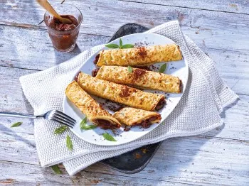 Mini nugátové palačinky