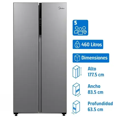 Refrigerador 2 Puertas Side by Side No Frost 442 Litros Inox MDRS619FGE50