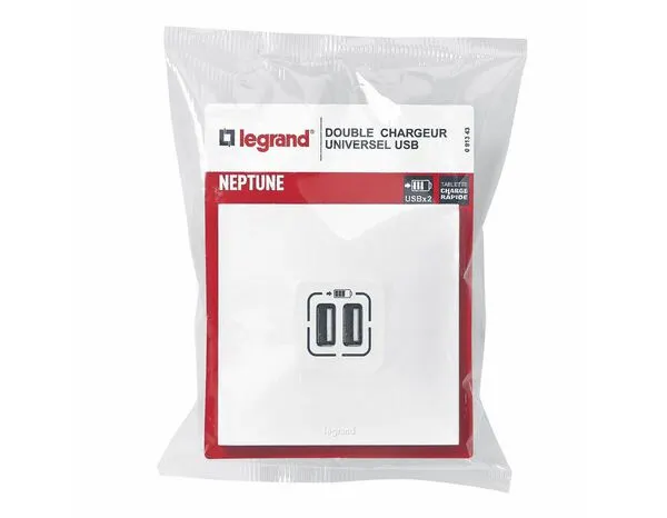 Prise double USB \"Neptune\" - Legrand