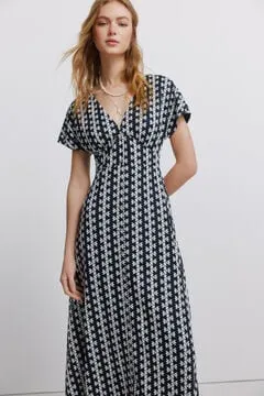 Vestido midi bordado