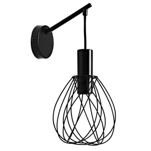 Applique design Merone nero 1X E27 INSPIRE