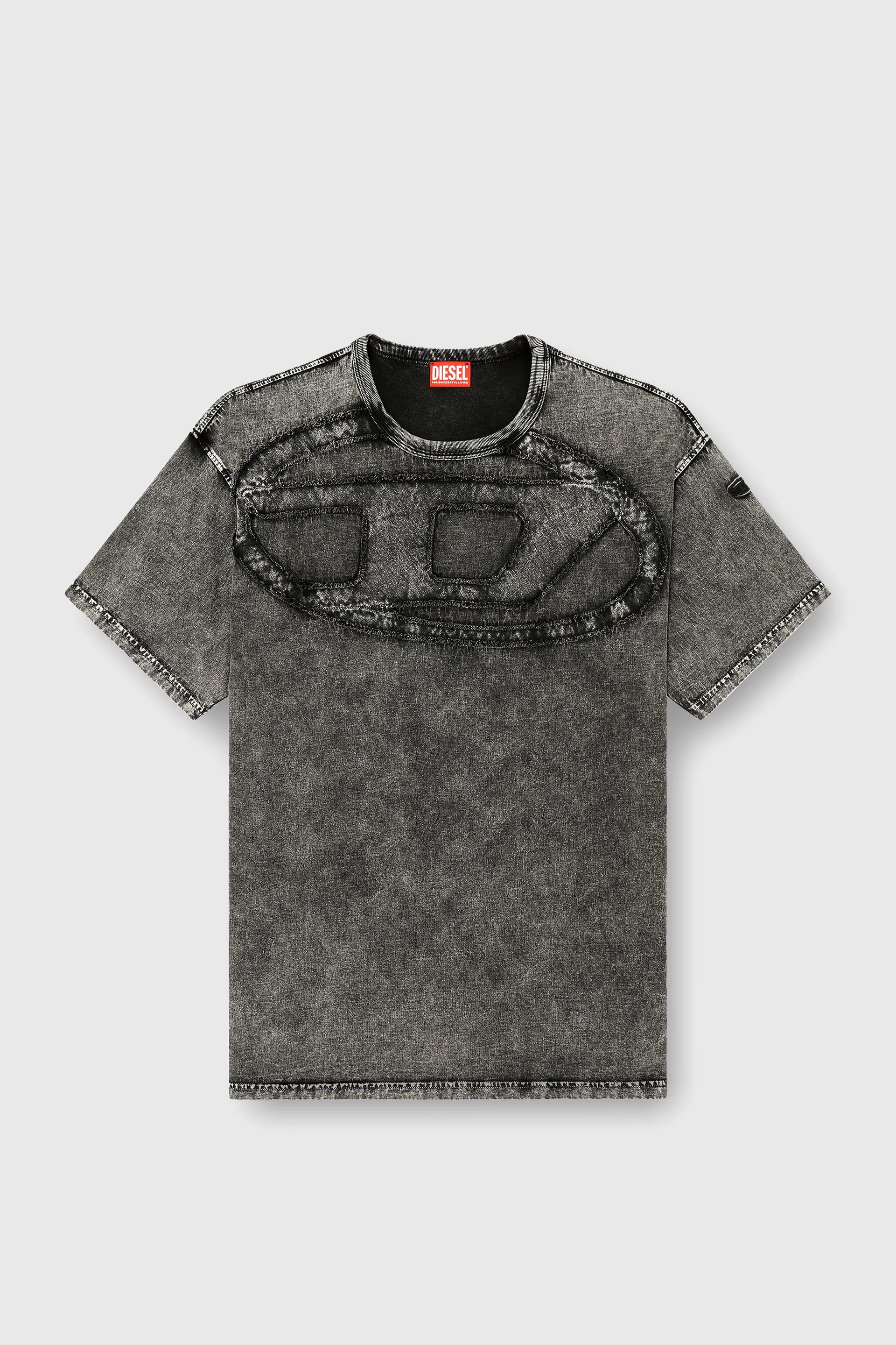 Relaxed cotton T-shirt with Oval D applique