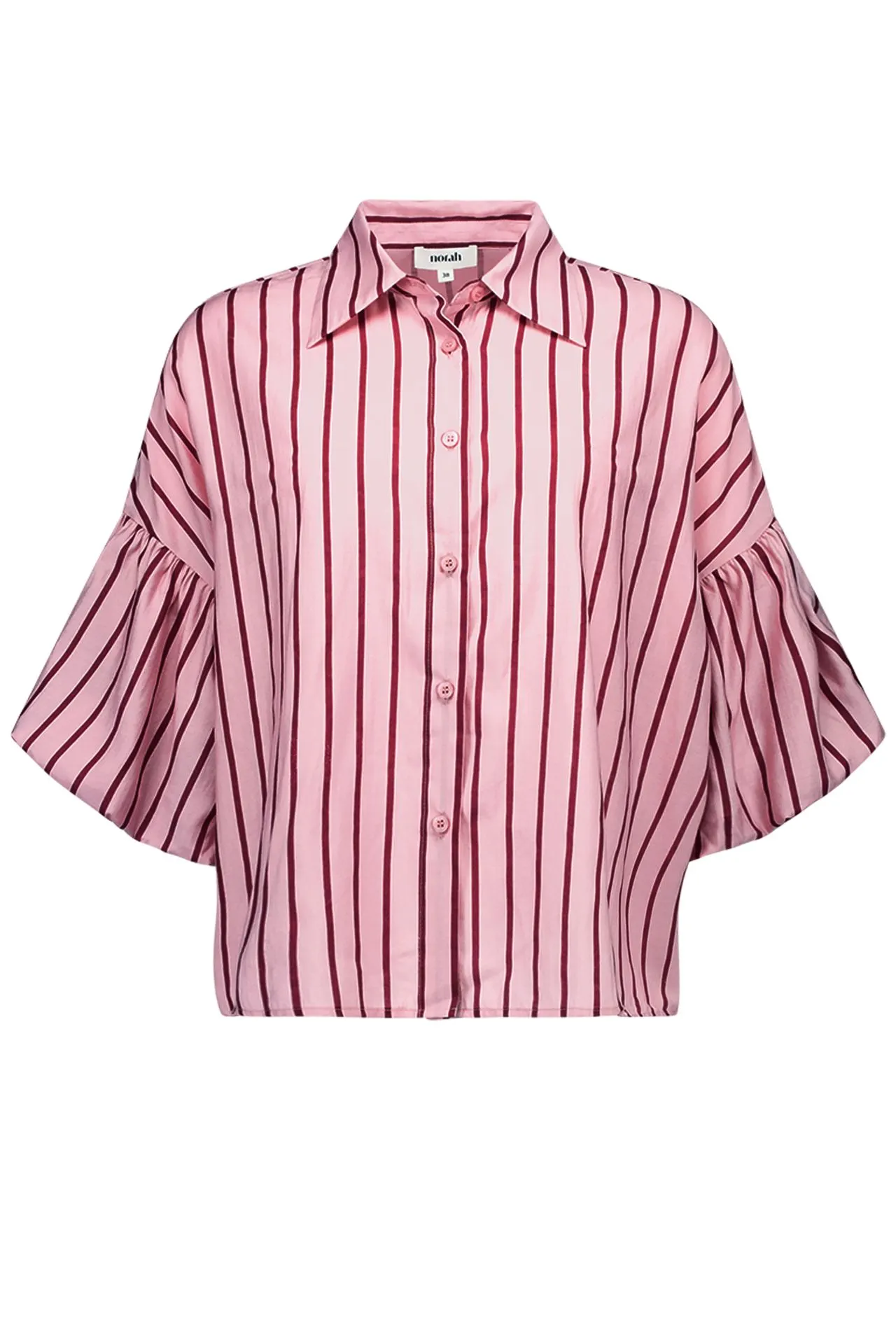 Gestreepte rood/roze blouse