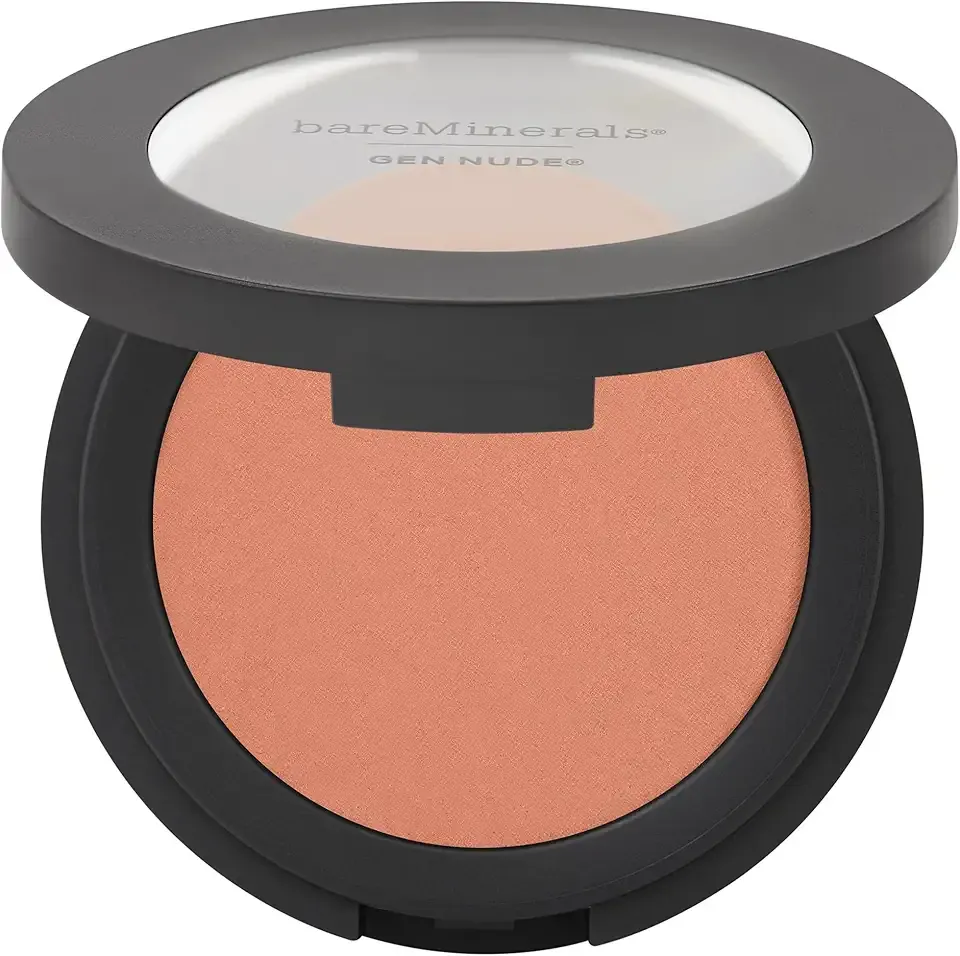 bareMinerals Gen Nude Powder Blush, Mineral-Based Pressed Blush Powder, All Day Wear, Buildable Coverage, Matte Soft Focus Finish, Talc-Free, Vegan