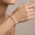 Armband in edelstaal met oneindigheidstekens