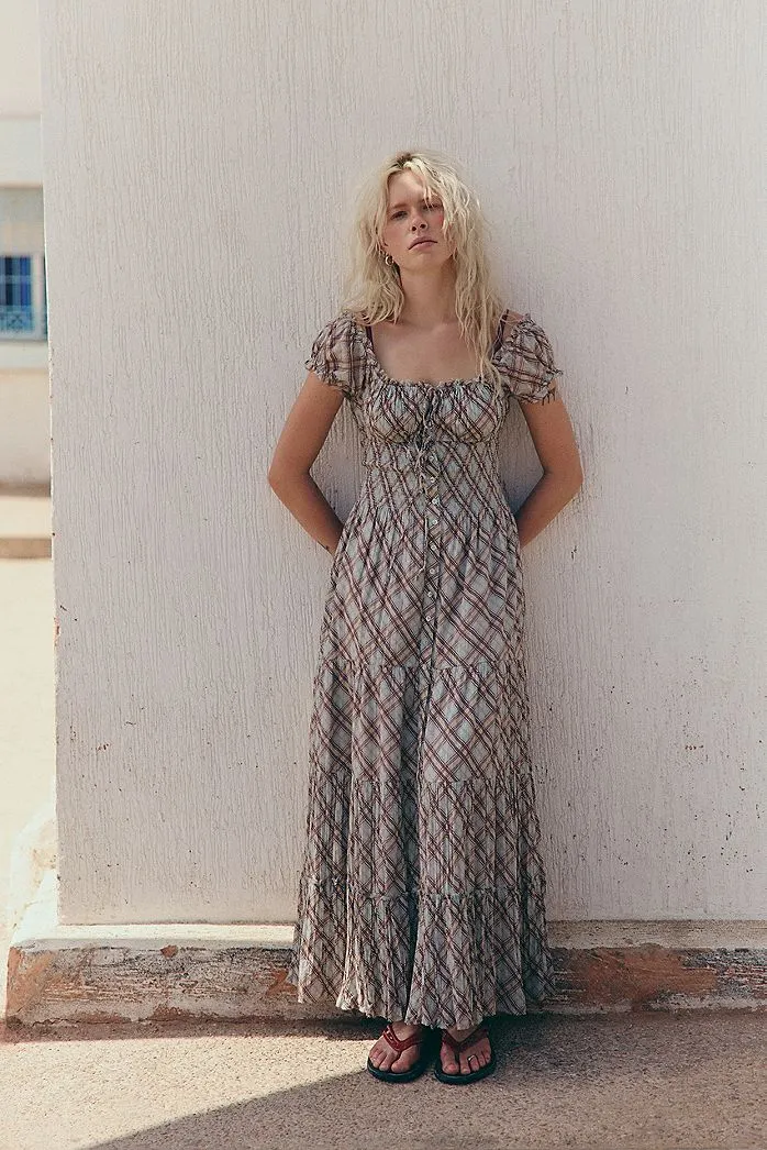 Abito Maxi Prairie Samira Kimchi Blue