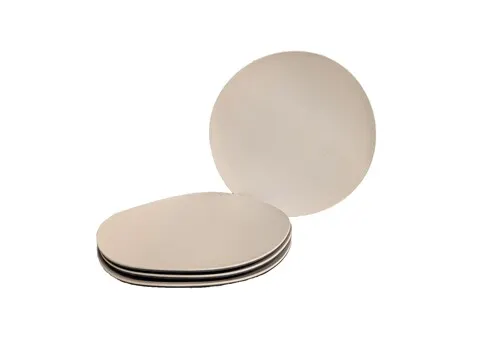 Bamboozle 8" Graphite/Natural Curved Plates - 4 Pack