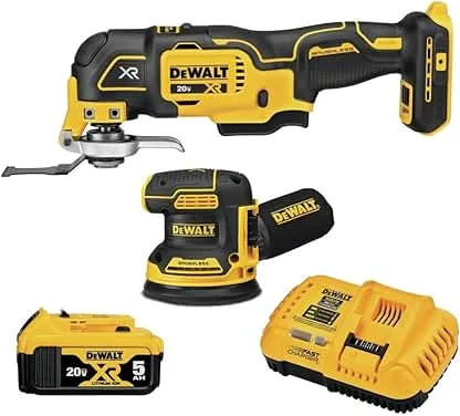 DEWALT 20V MAX Orbital Sander and Oscillating Tool, C…