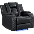 Carlo Power Recliner with Power Headrest and LED Lighting