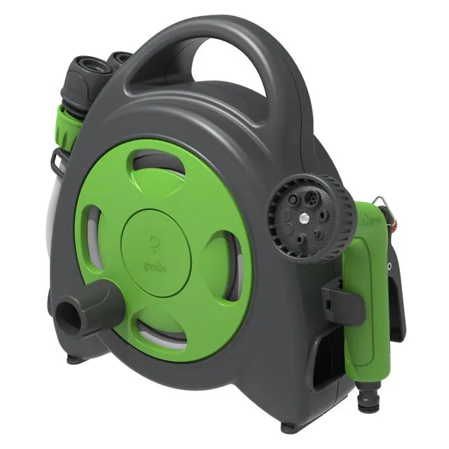 Avvolgitubo equipaggiato portatile GEOLIA AQUABAG tubo da 8.5 m