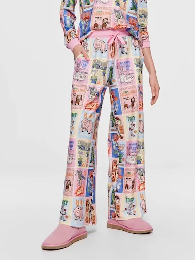 Toy Story Comic Plush Wide Leg Pj Pant