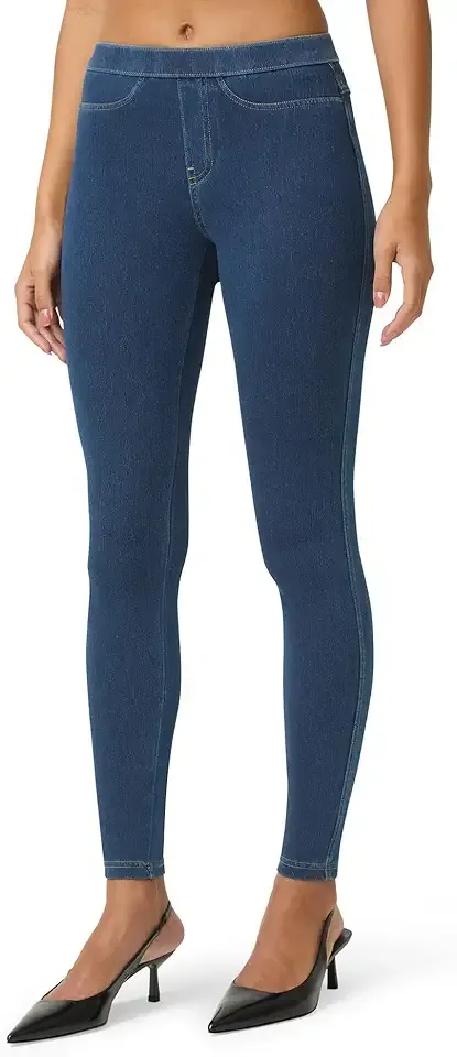 Women’s Classic Denim Leggings, Jeggings for Women with Real Back Pockets, High Waisted Stretch Jeans