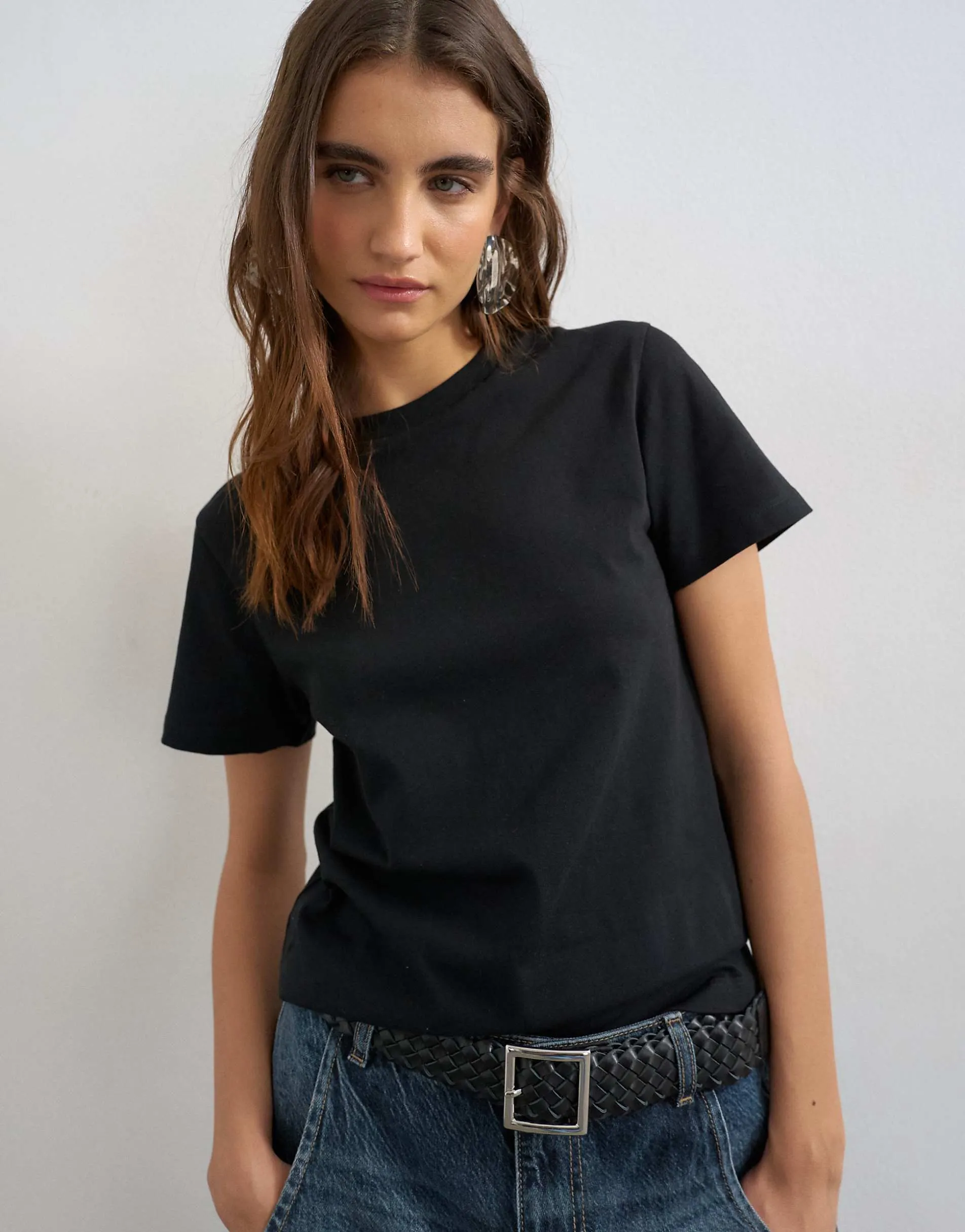 Topshop classic tee in black