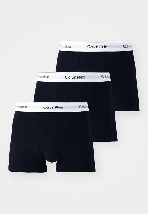 RELAXED FIT TRUNK 3 PACK ICON COTTON STRETCH - Boksershorts - black