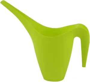 Annaffiatoio flessibile verde da 1,8 litri, con collo lungo in plastica, ideale per innaffiare fiori e piante. Resistente e leggero.