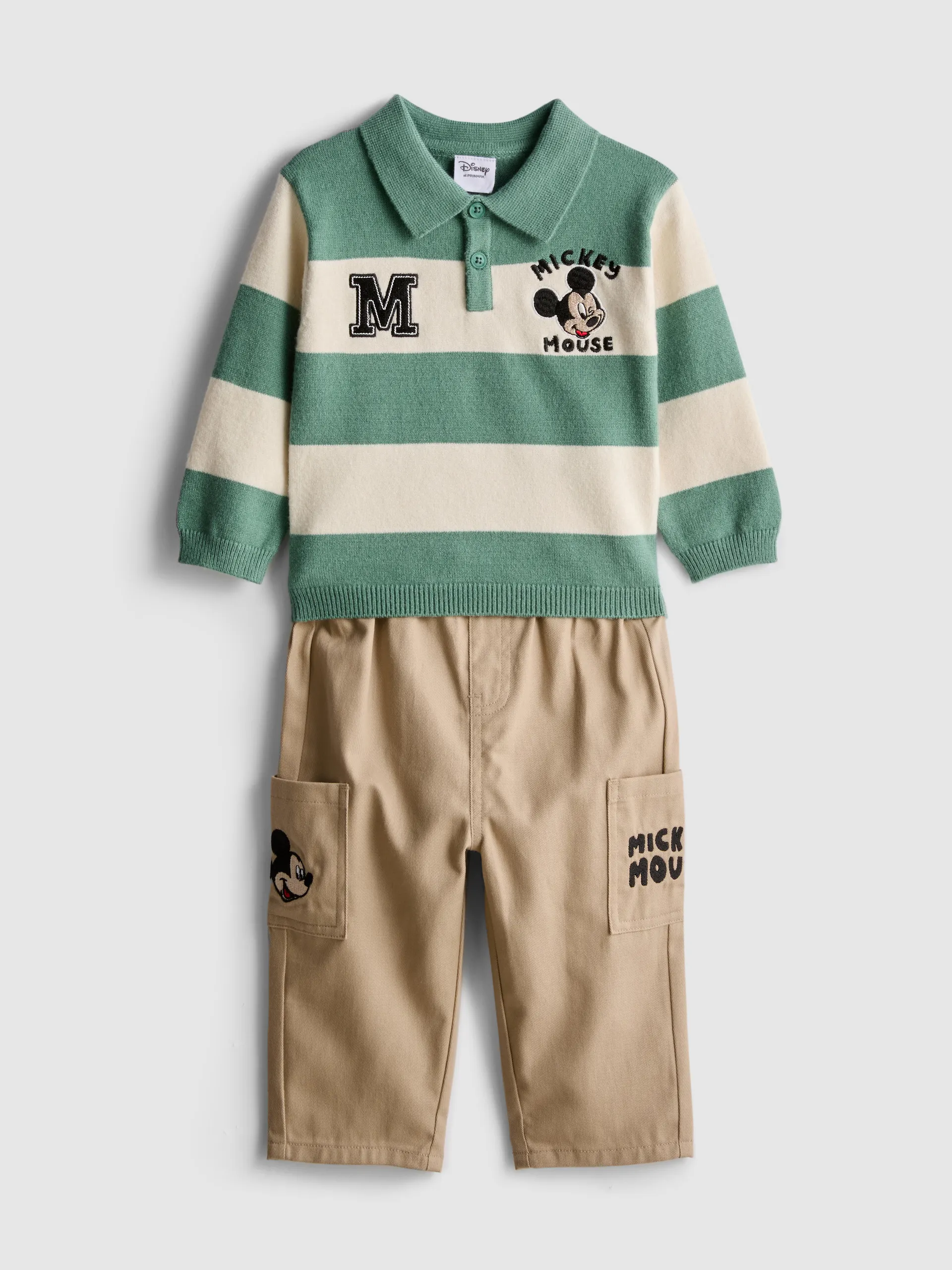 0-36 mois | Polo de rugby et pantalon cargo Disney Mickey Mouse