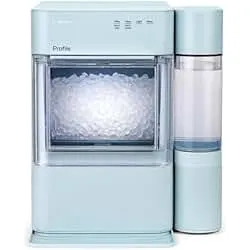 GE Profile Opal 2.0 XL with 1 Gallon Tank, Chewable Crunchable Countertop Nugget Ice Maker, Scoop Included, 38 lbs in 24 Hours, Pellet Ice Machine with WiFi & Smart Connected, Moonstone Blue
