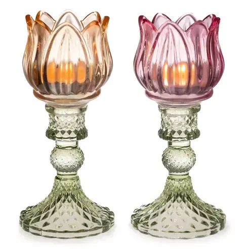 Kerzenhalter - 2-fach sortiert - Glas