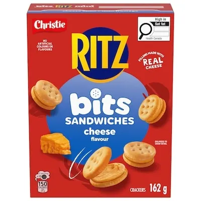 RITZ Bits Sandwiches Cheese Flavoured Snack Crackers