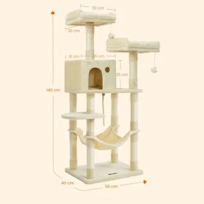 Arbre à chat Feandrea, beige