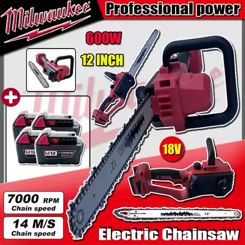 2026 Milwaukee Electric Air Pump Chainsaw Hot Melt Glue Gun Tile Laying Machine Laser Level Tool Set with 18V Battery Power Tool