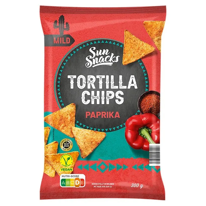 SUNSNACKS Tortilla Chips 300 g, Paprika