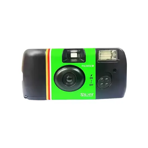 Fujifilm Single Use Disposable Film Camera Fujifilm Quick Snap/Fujifilm Quick Fun/Fujifilm ACE 400 with Flash 27 Photo Exposures