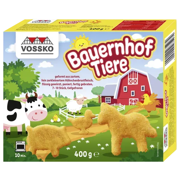 Vossko Bauernhof Tiere Hähnchenbrustfilet tiefgefroren