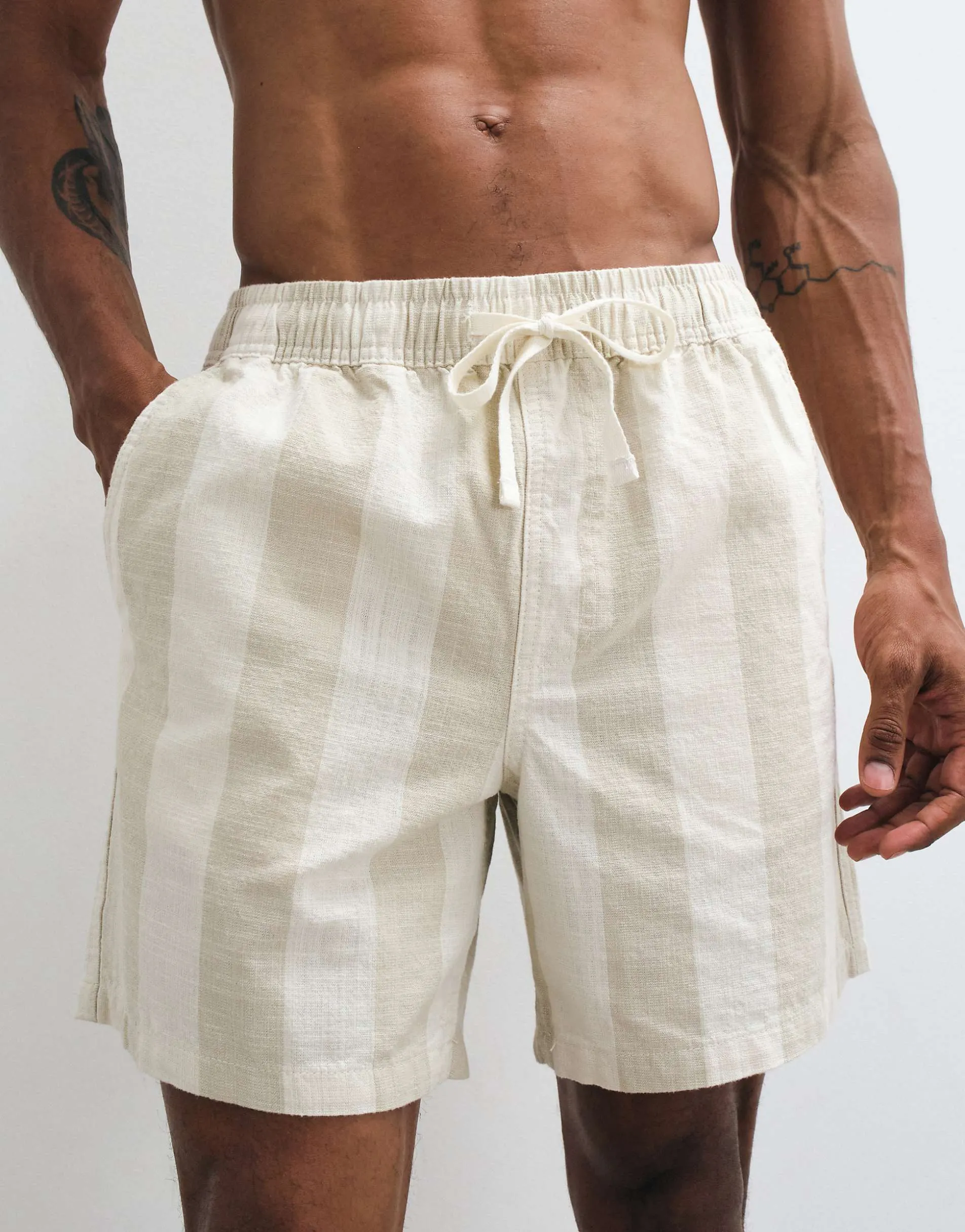 Cotton On strect swimshort in stone stripe