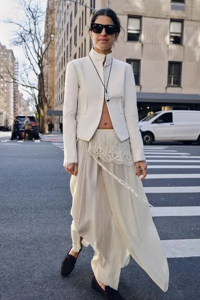 ZW COLLECTION LIMITED EDITION LEATHER PAREO SKIRT