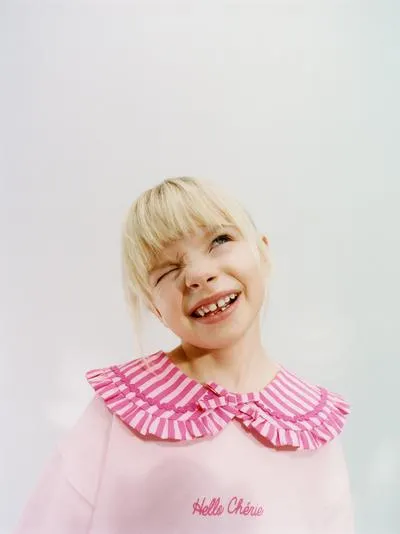 PETER PAN COLLAR SWEATSHIRT WITH RICKRACK TRIM