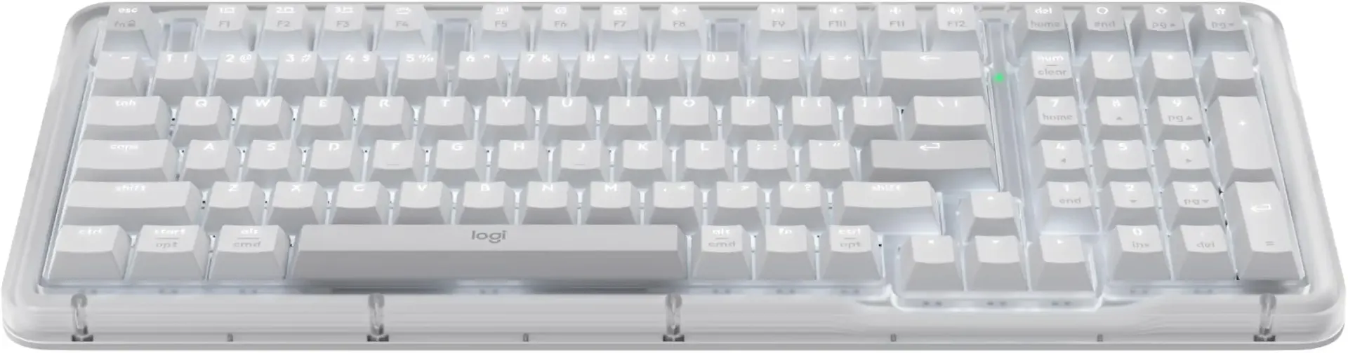Alto Keys K98M Wireless Mechanical Gasket Keyboard - Off White | Customizable, clicky, vibration absorbing gasket, white backlit keys, Bluetooth, USB-C charging, for PC, Mac, Laptops