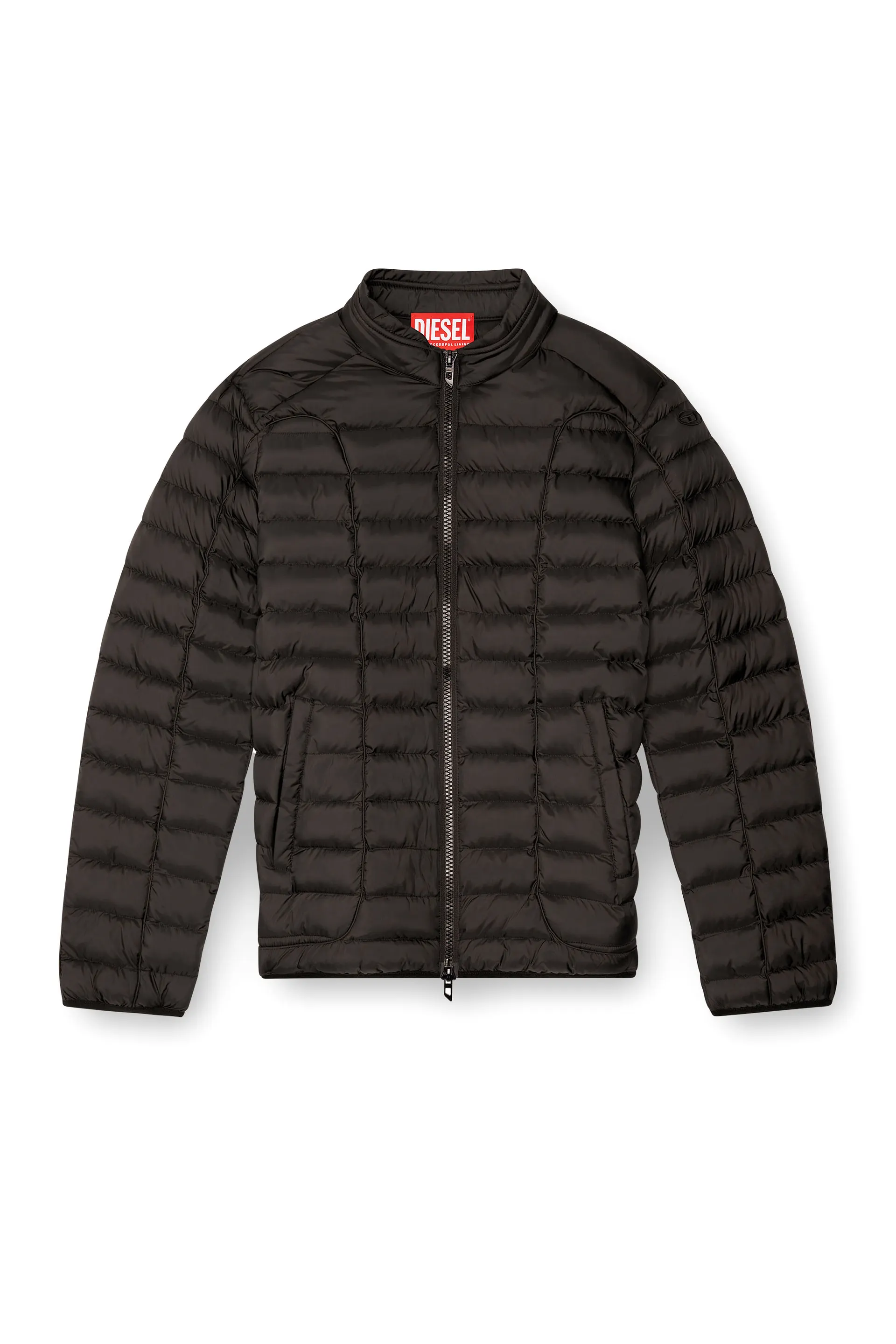 Puffer jacket in light nylon